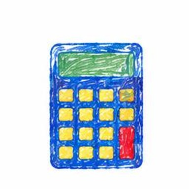 Crayon-style illustration of Pocket Calculator
