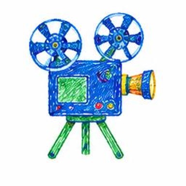 Crayon-style illustration of Film Projector
