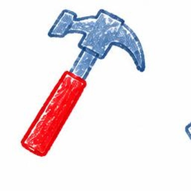 Crayon-style illustration of Stone Hammer