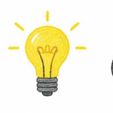 Crayon-style illustration of Light Bulb