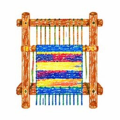 Crayon-style illustration of Loom