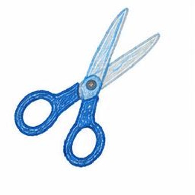 Crayon-style illustration of Scissors