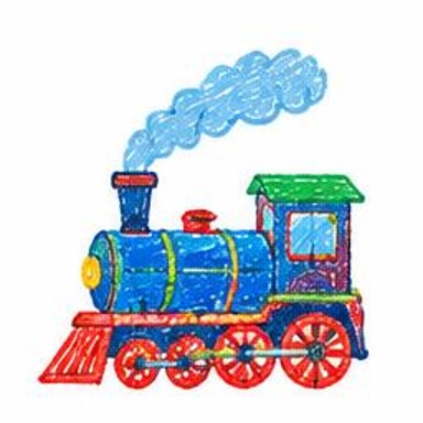 Crayon-style illustration of Steam Engine