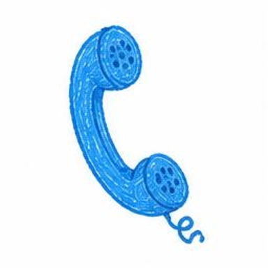 Crayon-style illustration of Telephone