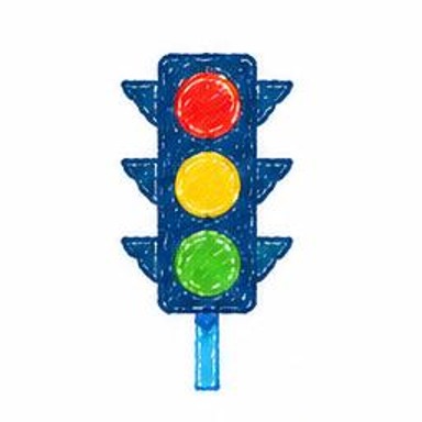 Crayon-style illustration of Traffic Light