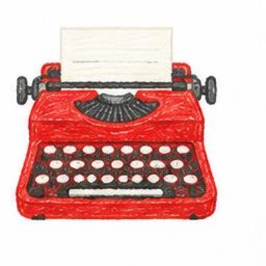 Crayon-style illustration of Typewriter