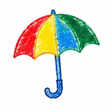 Crayon-style illustration of Umbrella